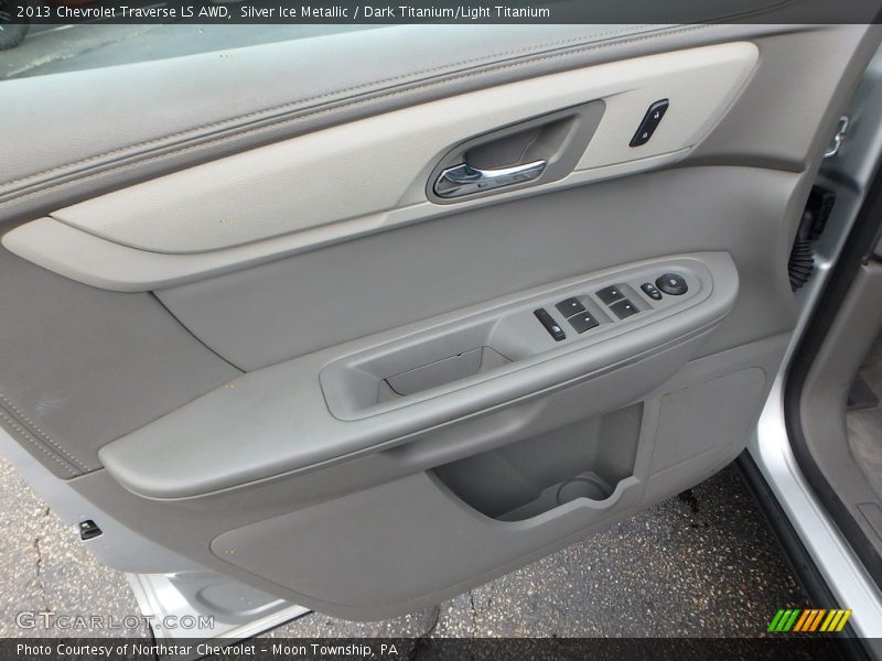 Silver Ice Metallic / Dark Titanium/Light Titanium 2013 Chevrolet Traverse LS AWD