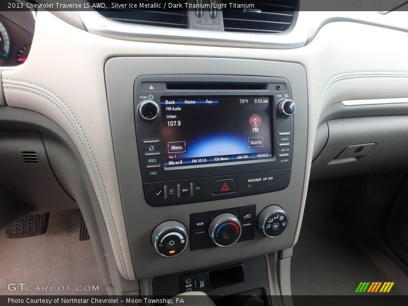 Silver Ice Metallic / Dark Titanium/Light Titanium 2013 Chevrolet Traverse LS AWD