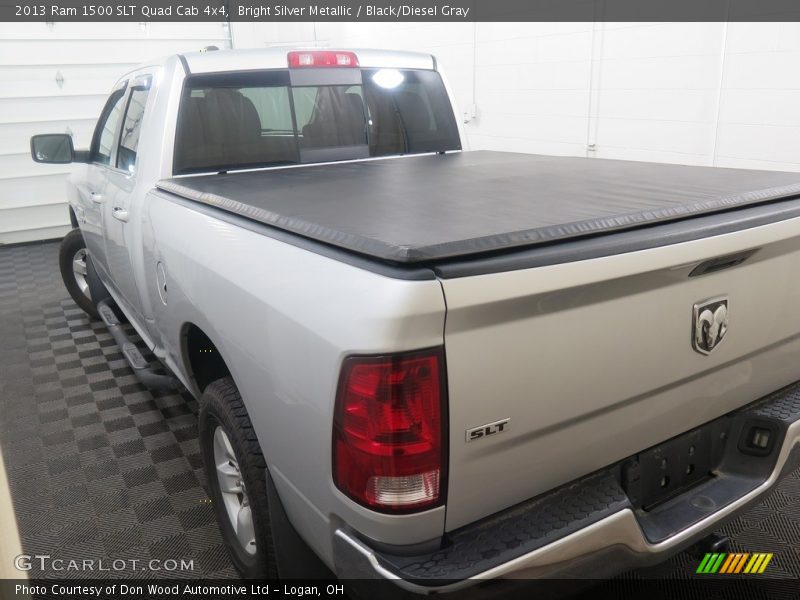 Bright Silver Metallic / Black/Diesel Gray 2013 Ram 1500 SLT Quad Cab 4x4