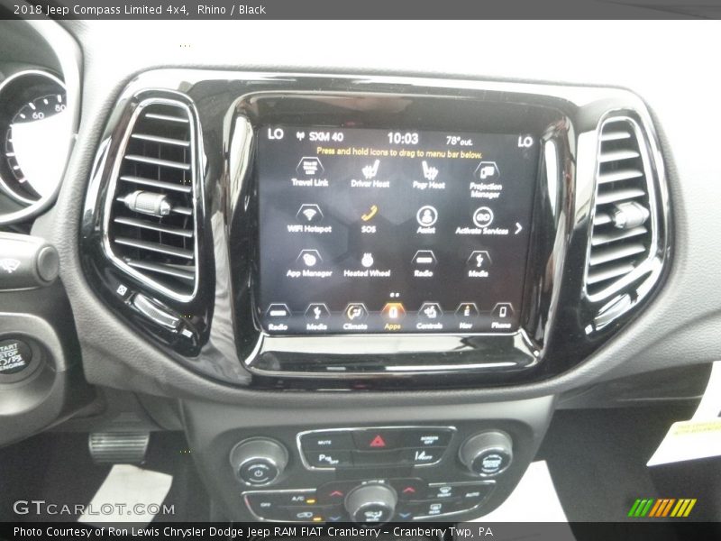 Rhino / Black 2018 Jeep Compass Limited 4x4