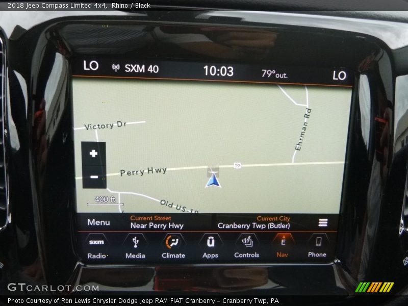 Rhino / Black 2018 Jeep Compass Limited 4x4