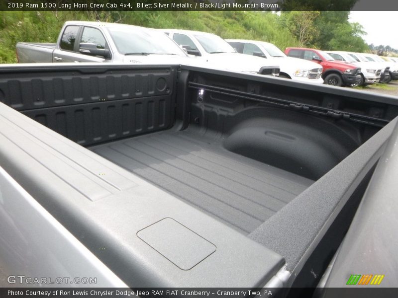 Billett Silver Metallic / Black/Light Mountain Brown 2019 Ram 1500 Long Horn Crew Cab 4x4