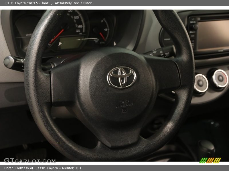 Absolutely Red / Black 2016 Toyota Yaris 5-Door L