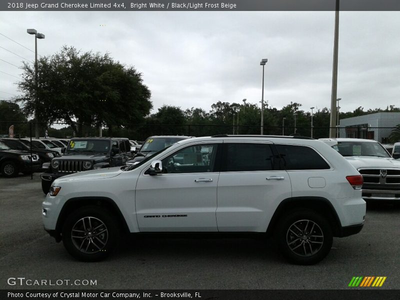 Bright White / Black/Light Frost Beige 2018 Jeep Grand Cherokee Limited 4x4