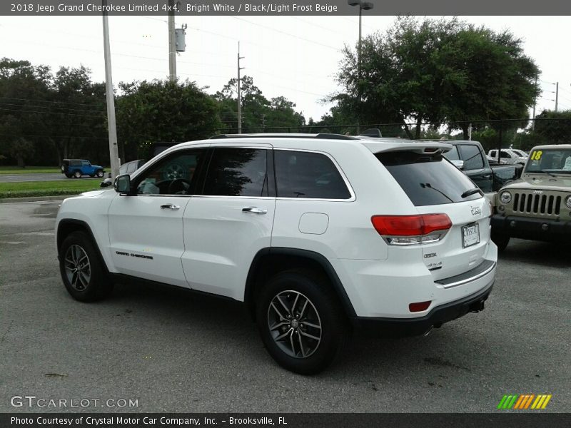 Bright White / Black/Light Frost Beige 2018 Jeep Grand Cherokee Limited 4x4