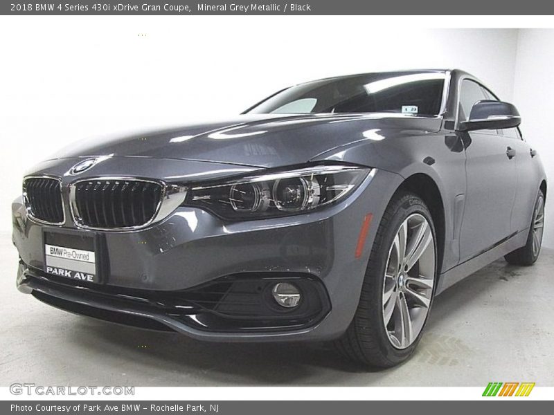 Mineral Grey Metallic / Black 2018 BMW 4 Series 430i xDrive Gran Coupe