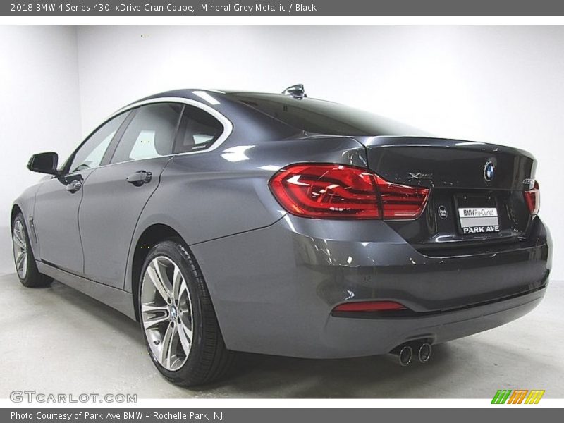 Mineral Grey Metallic / Black 2018 BMW 4 Series 430i xDrive Gran Coupe