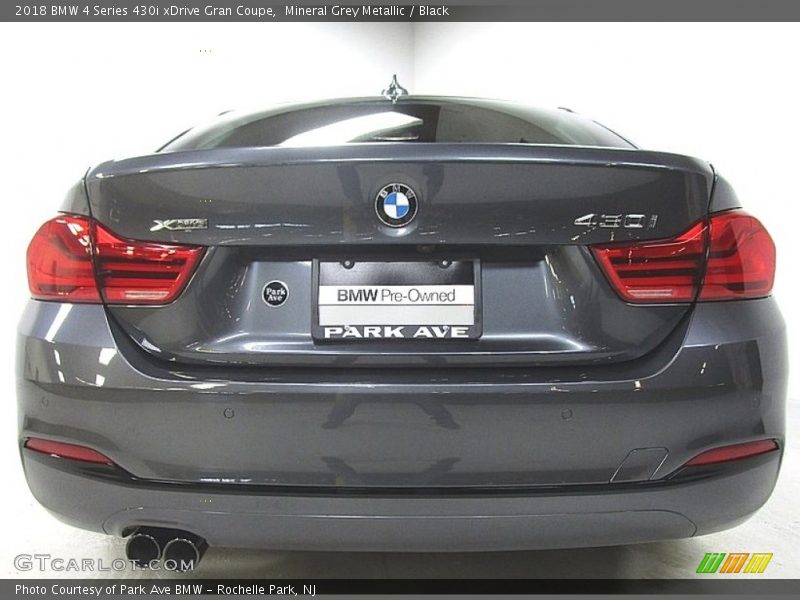 Mineral Grey Metallic / Black 2018 BMW 4 Series 430i xDrive Gran Coupe