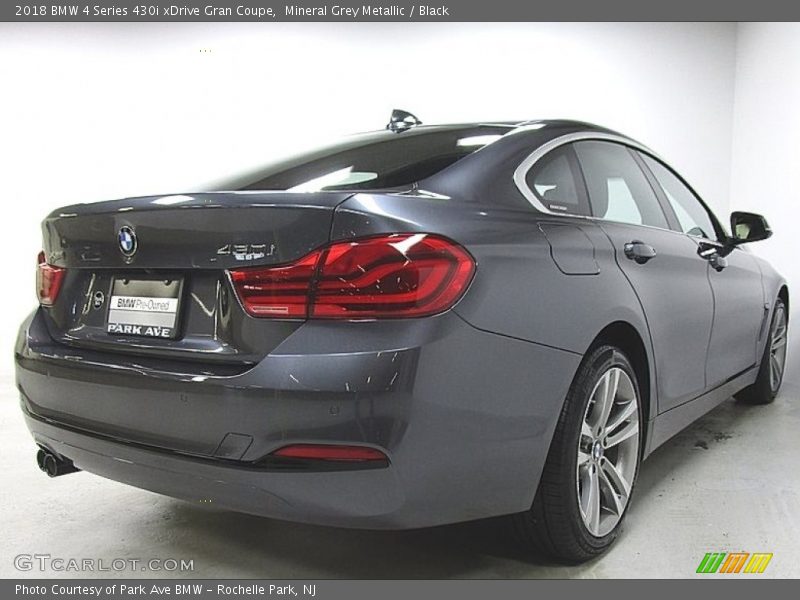 Mineral Grey Metallic / Black 2018 BMW 4 Series 430i xDrive Gran Coupe