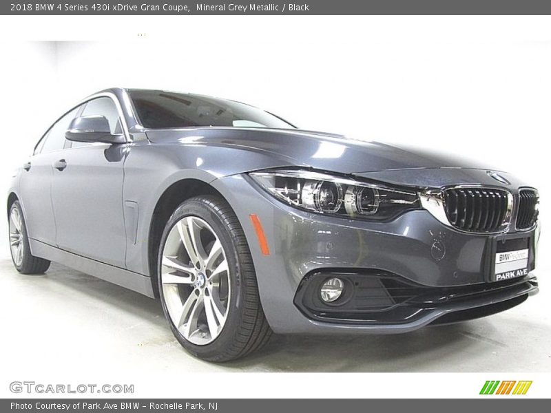 Mineral Grey Metallic / Black 2018 BMW 4 Series 430i xDrive Gran Coupe