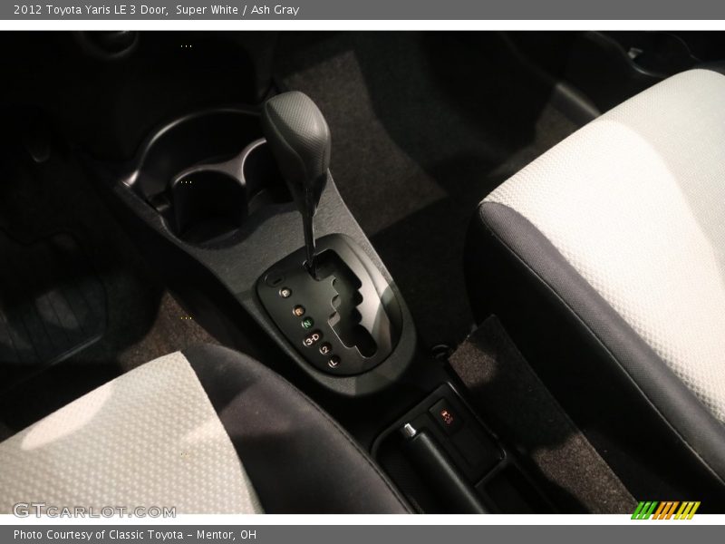 Super White / Ash Gray 2012 Toyota Yaris LE 3 Door