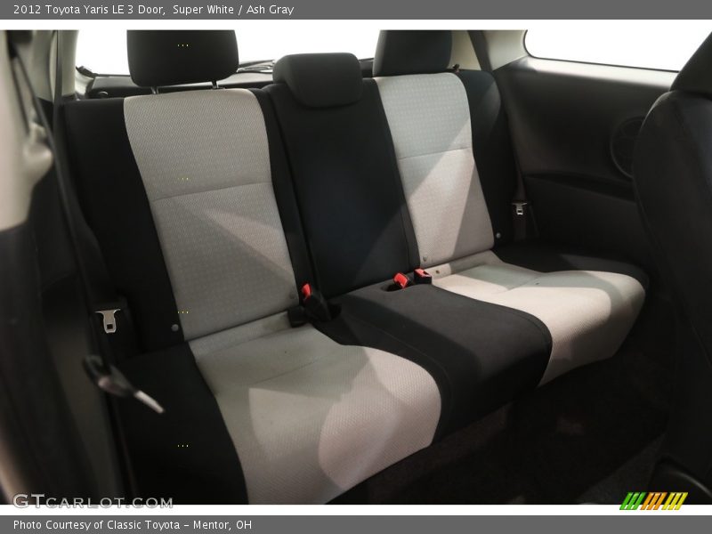 Super White / Ash Gray 2012 Toyota Yaris LE 3 Door