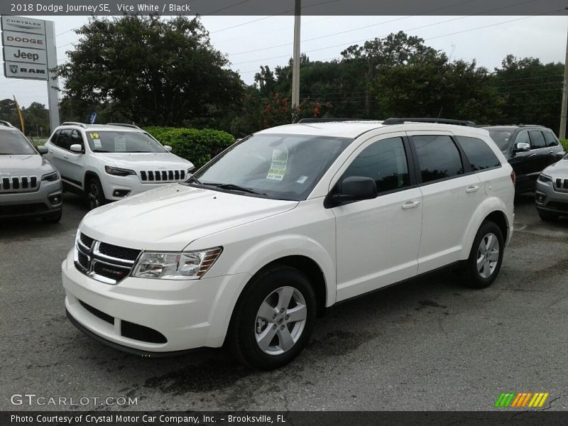 Vice White / Black 2018 Dodge Journey SE