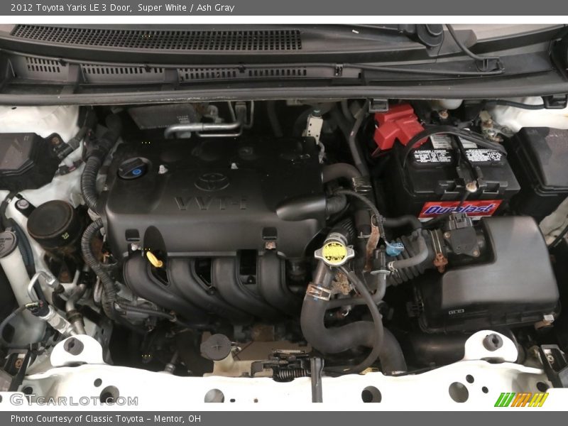 Super White / Ash Gray 2012 Toyota Yaris LE 3 Door