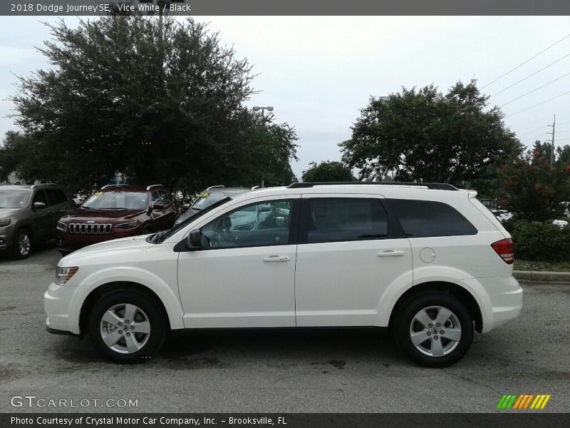 Vice White / Black 2018 Dodge Journey SE