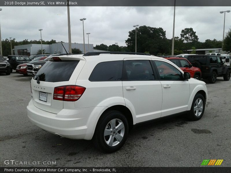 Vice White / Black 2018 Dodge Journey SE