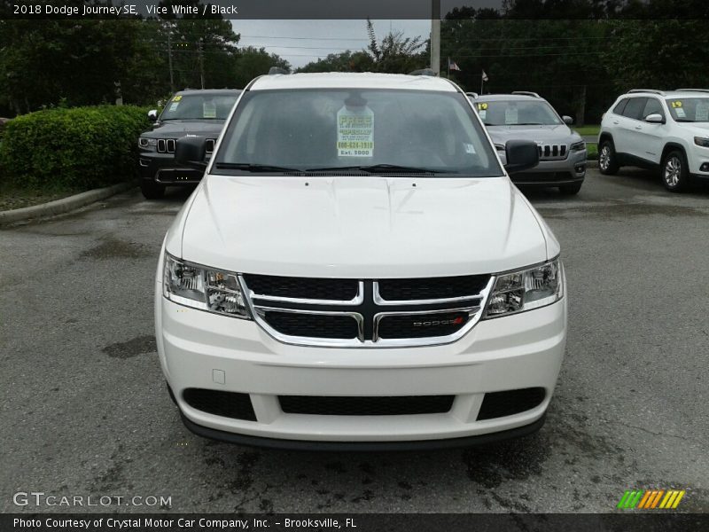Vice White / Black 2018 Dodge Journey SE