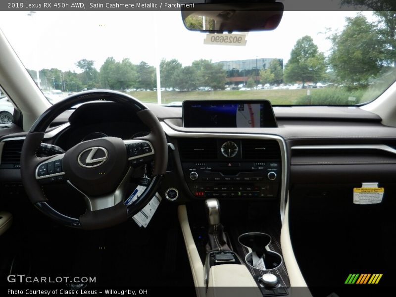 Satin Cashmere Metallic / Parchment 2018 Lexus RX 450h AWD