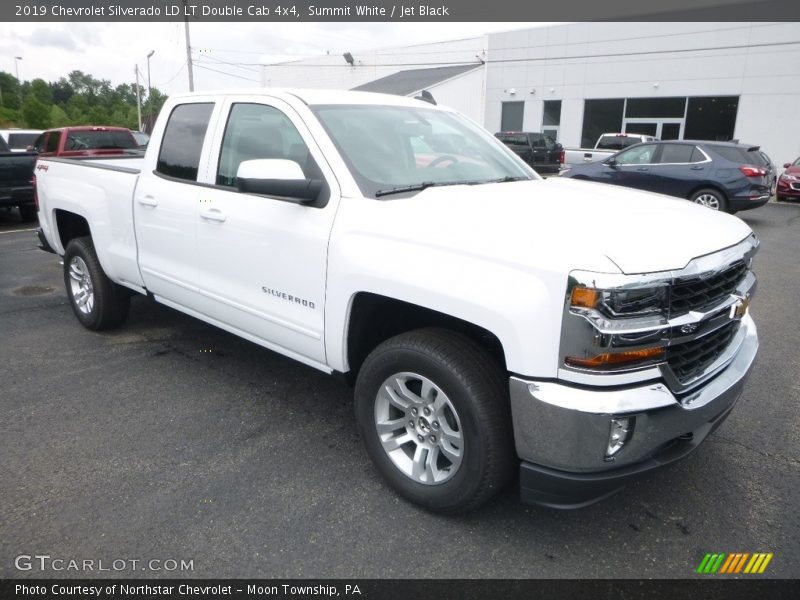 Summit White / Jet Black 2019 Chevrolet Silverado LD LT Double Cab 4x4
