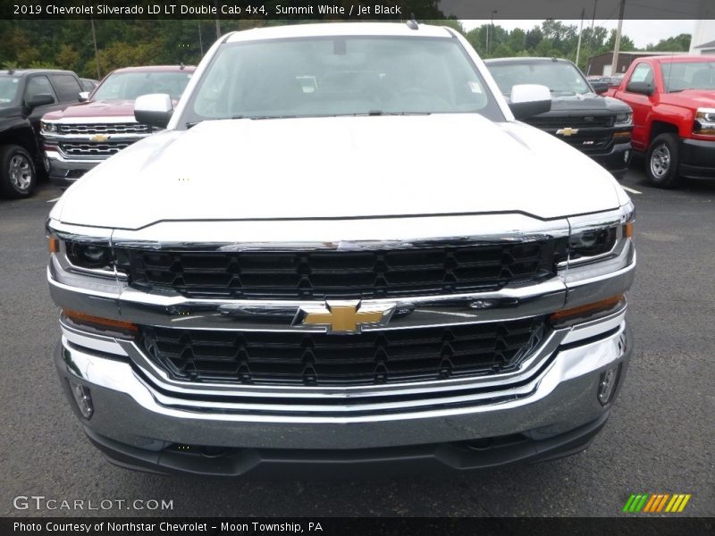 Summit White / Jet Black 2019 Chevrolet Silverado LD LT Double Cab 4x4