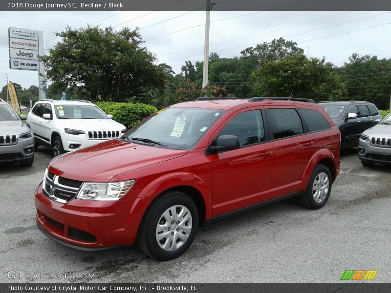 Redline / Black 2018 Dodge Journey SE