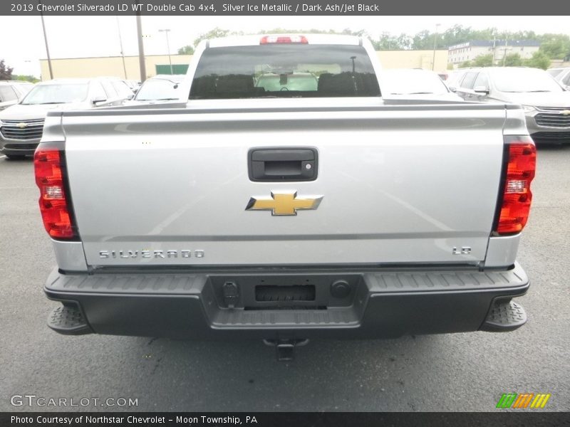 Silver Ice Metallic / Dark Ash/Jet Black 2019 Chevrolet Silverado LD WT Double Cab 4x4