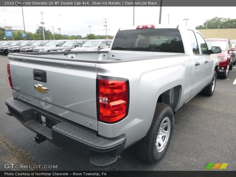 Silver Ice Metallic / Dark Ash/Jet Black 2019 Chevrolet Silverado LD WT Double Cab 4x4