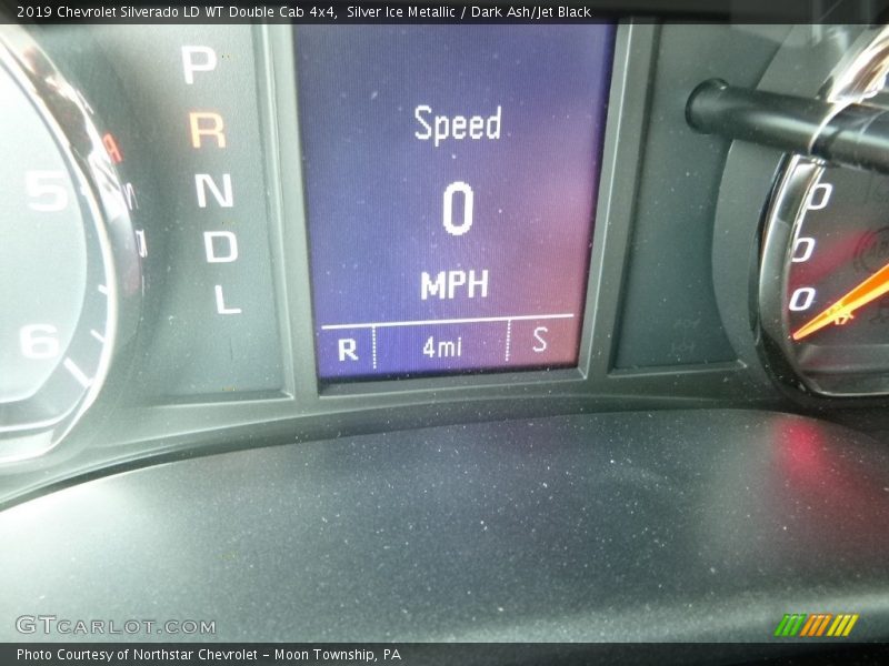 Silver Ice Metallic / Dark Ash/Jet Black 2019 Chevrolet Silverado LD WT Double Cab 4x4