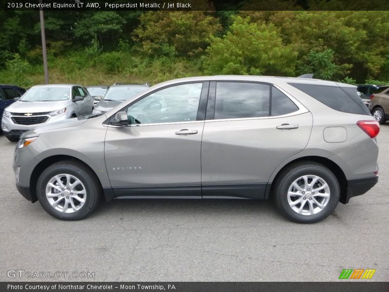 Pepperdust Metallic / Jet Black 2019 Chevrolet Equinox LT AWD