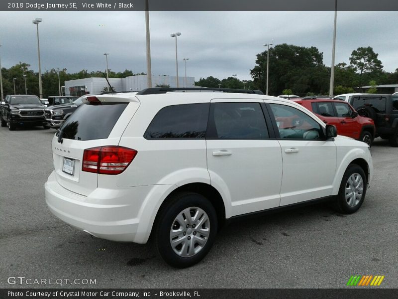 Vice White / Black 2018 Dodge Journey SE