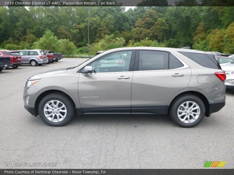 Pepperdust Metallic / Jet Black 2019 Chevrolet Equinox LT AWD