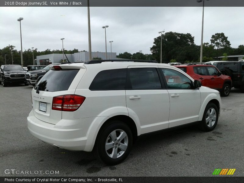 Vice White / Black 2018 Dodge Journey SE