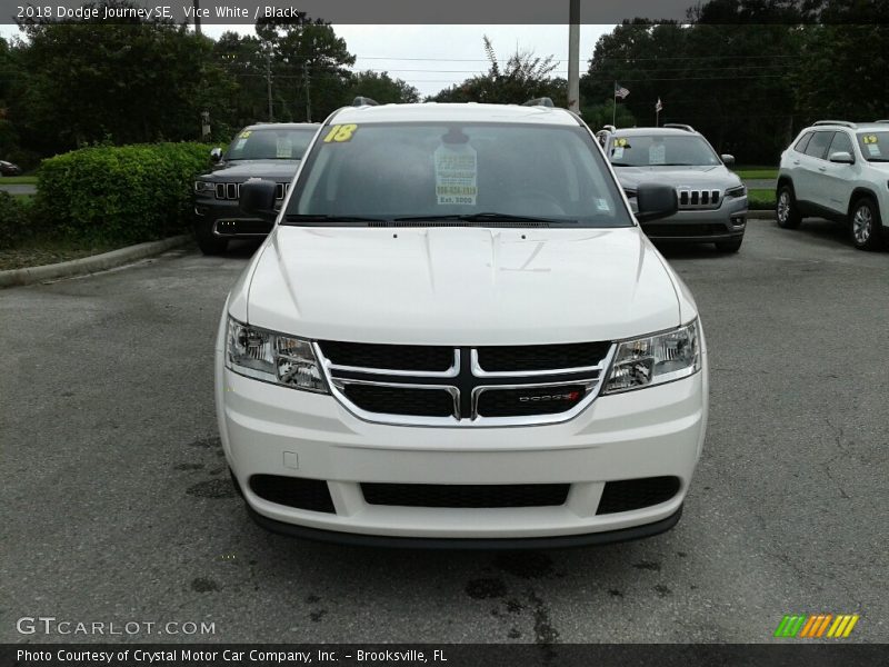 Vice White / Black 2018 Dodge Journey SE