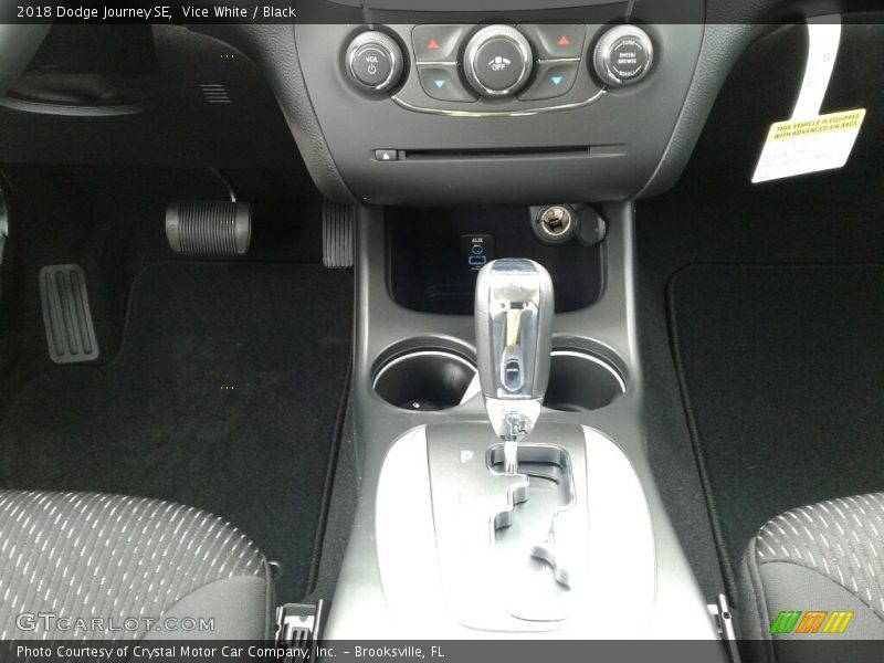 Vice White / Black 2018 Dodge Journey SE