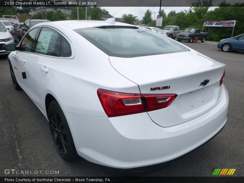Summit White / Jet Black 2018 Chevrolet Malibu LT