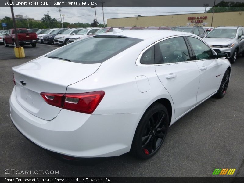 Summit White / Jet Black 2018 Chevrolet Malibu LT