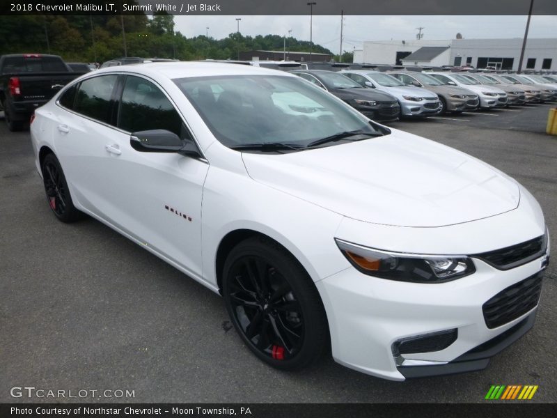 Summit White / Jet Black 2018 Chevrolet Malibu LT