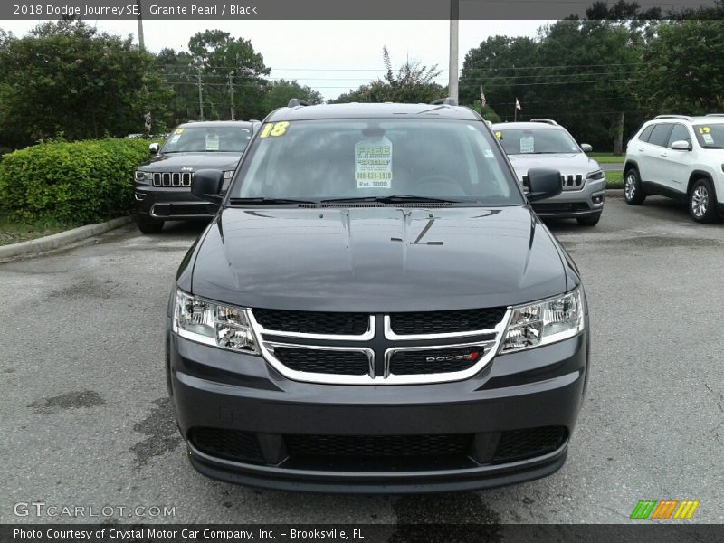 Granite Pearl / Black 2018 Dodge Journey SE