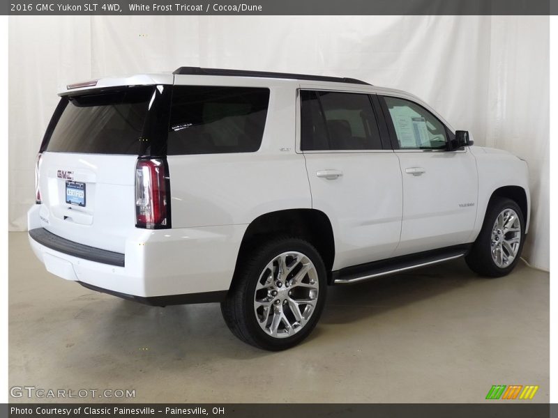 White Frost Tricoat / Cocoa/Dune 2016 GMC Yukon SLT 4WD