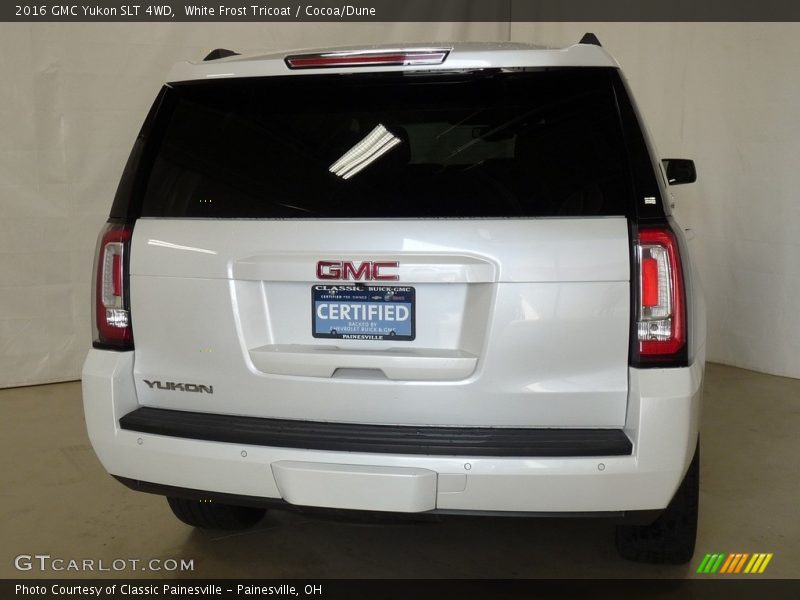 White Frost Tricoat / Cocoa/Dune 2016 GMC Yukon SLT 4WD