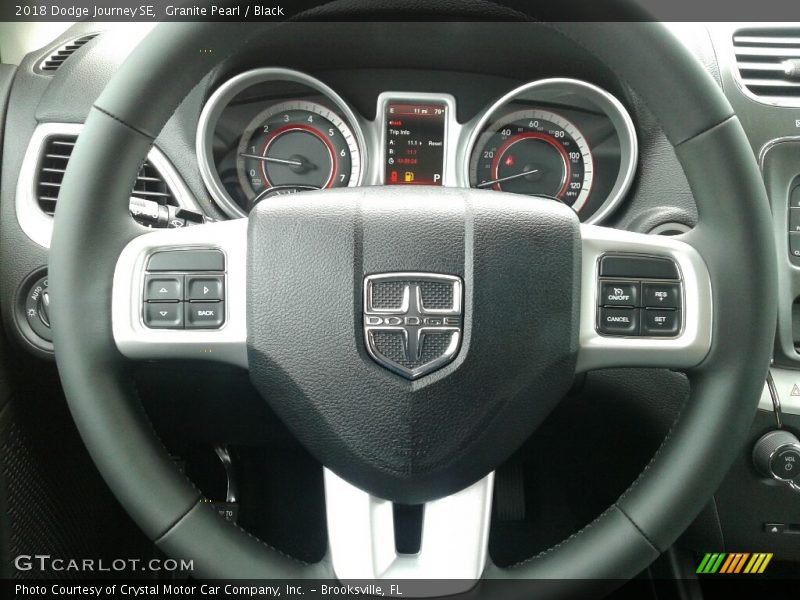 Granite Pearl / Black 2018 Dodge Journey SE