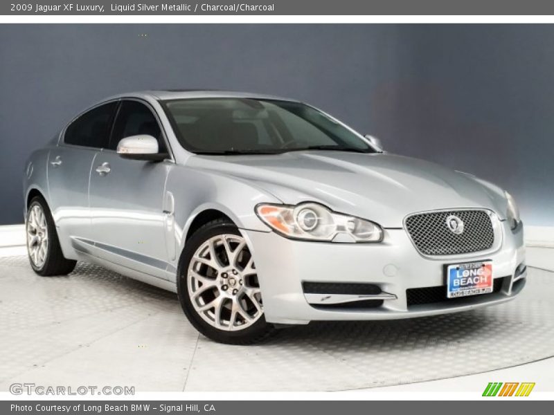 Liquid Silver Metallic / Charcoal/Charcoal 2009 Jaguar XF Luxury