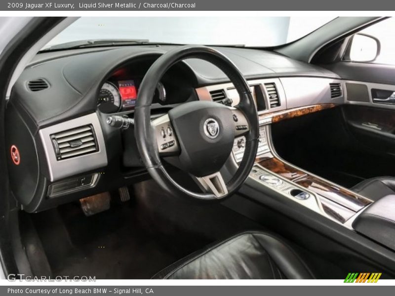 Liquid Silver Metallic / Charcoal/Charcoal 2009 Jaguar XF Luxury