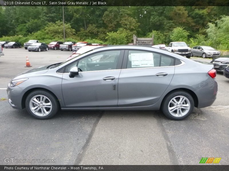 Satin Steel Gray Metallic / Jet Black 2018 Chevrolet Cruze LT