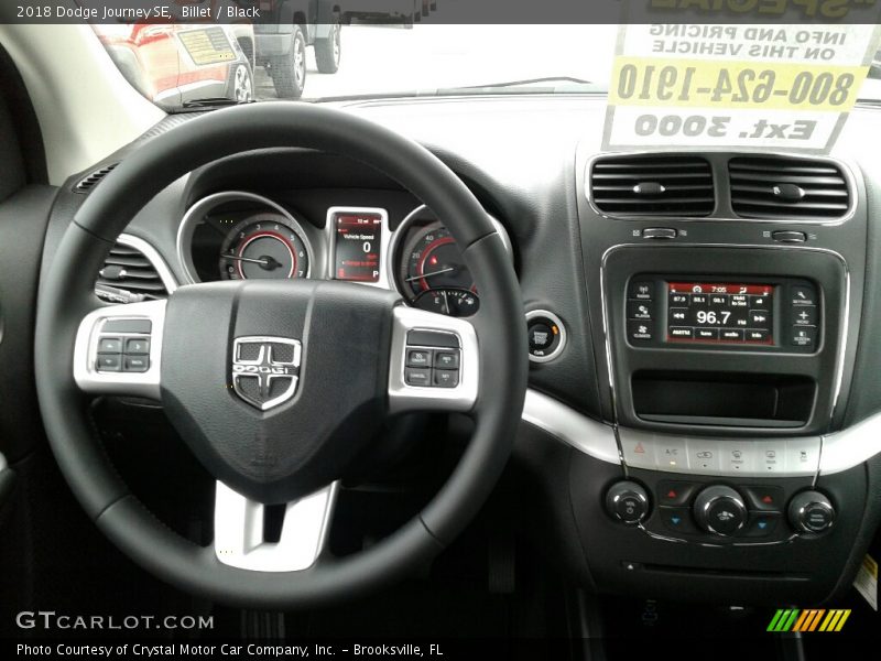 Billet / Black 2018 Dodge Journey SE