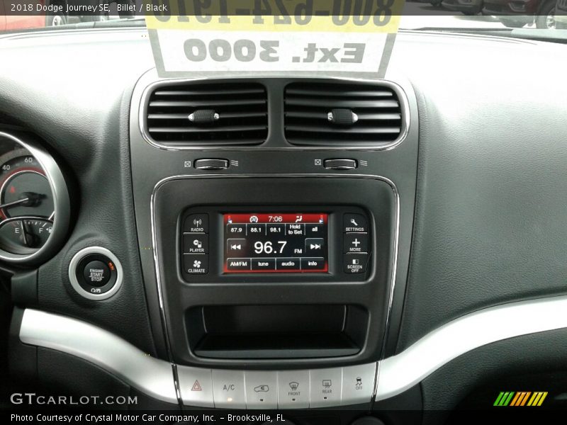 Billet / Black 2018 Dodge Journey SE