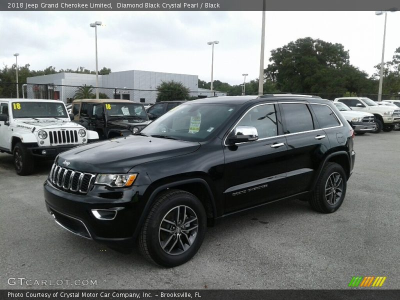 Diamond Black Crystal Pearl / Black 2018 Jeep Grand Cherokee Limited