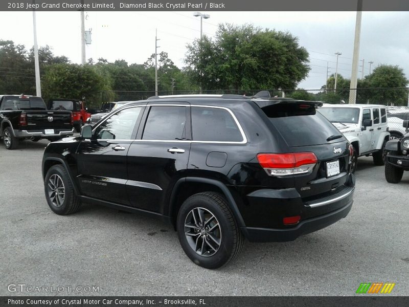 Diamond Black Crystal Pearl / Black 2018 Jeep Grand Cherokee Limited