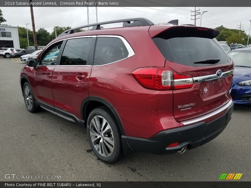 Crimson Red Pearl / Warm Ivory 2019 Subaru Ascent Limited