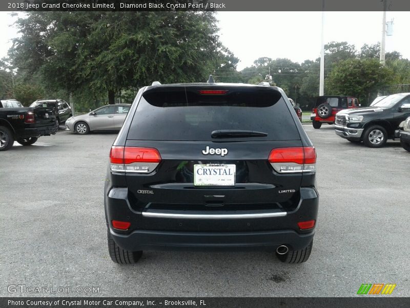Diamond Black Crystal Pearl / Black 2018 Jeep Grand Cherokee Limited